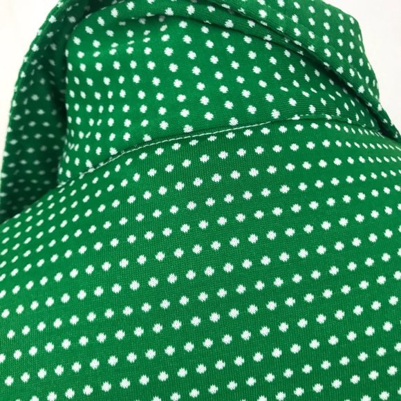 Vintage 1970s Polka Dot Golf Disco Unisex Shirt - Picture 6 of 7